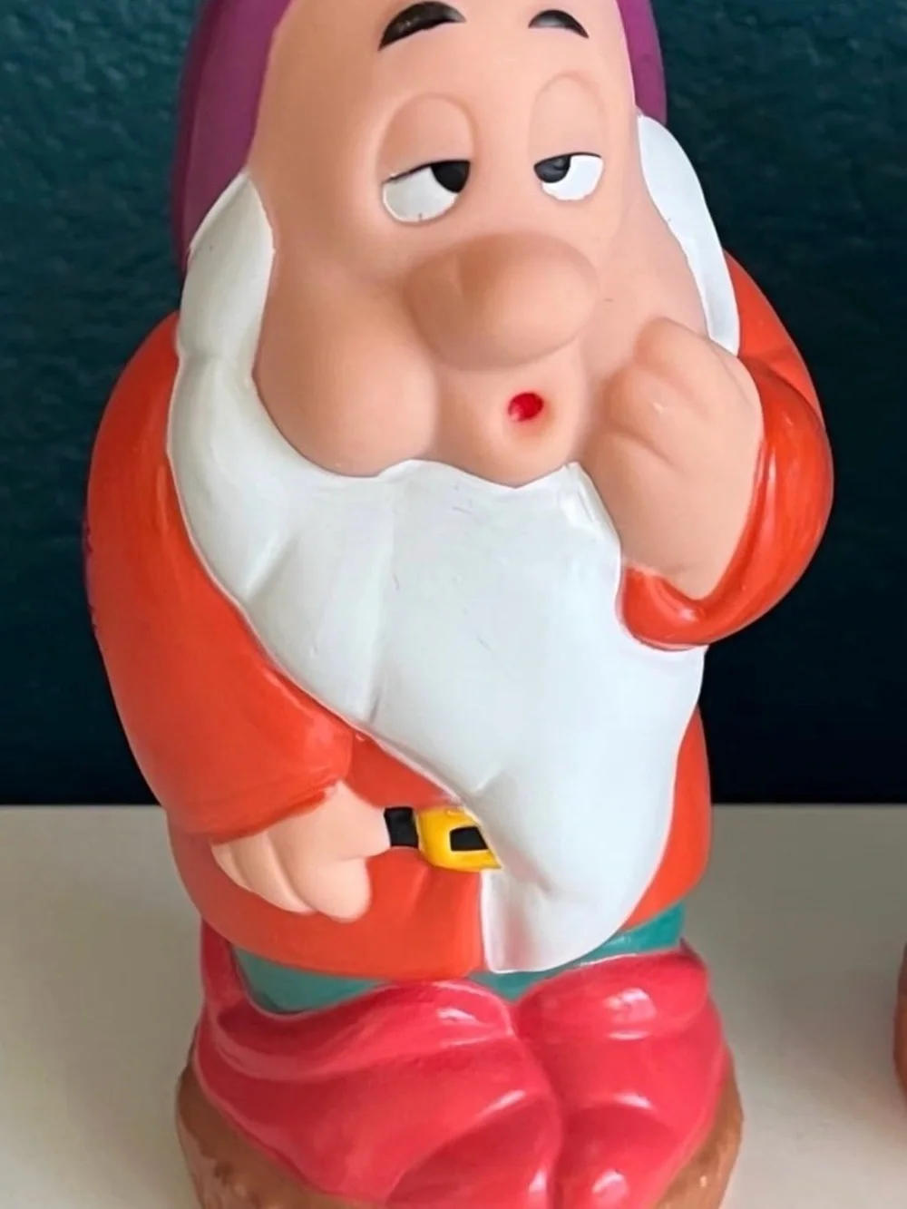 5.5” Snow White and the Seven Dwarfs Vintage 80’s Dwarf Disney Rubber Dolls